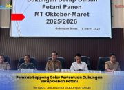 Bupati Soppeng Pimpin Koordinasi SERGAP, Jaga Harga Gabah Petani Jelang Lebaran