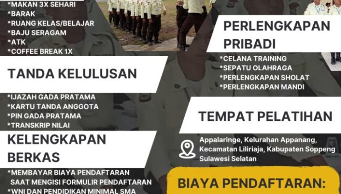 Saatnya Tingkatkan Karier! Diklat Satpam Gada Pratama Resmi Dibuka di Soppeng